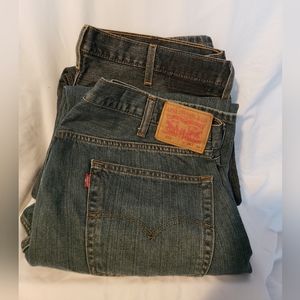 Levis set of 2 Jeans size 38x32 40x32